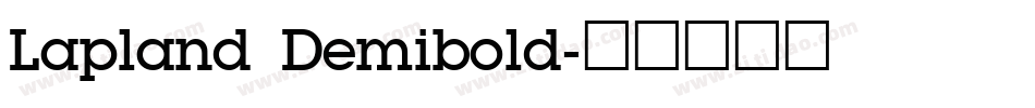 Lapland Demibold字体转换